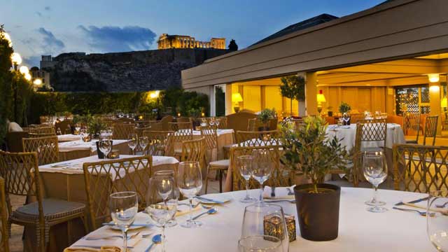雅典Divani Palace的屋顶酒吧Acropolis Secret