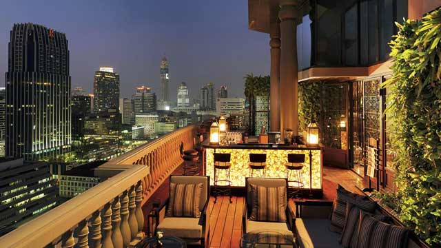屋顶酒吧地下酒吧屋顶酒吧，曼谷缪斯酒店