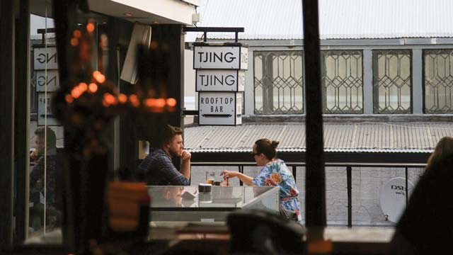 开普敦的屋顶酒吧Tjingtjing