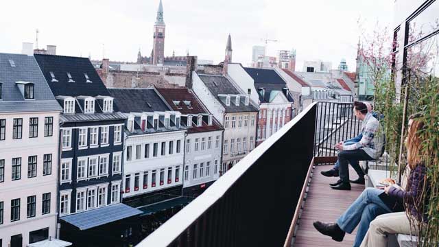 哥本哈根的Illum屋顶