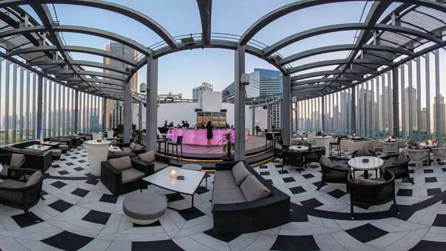 迪拜的屋顶酒吧Atelier M