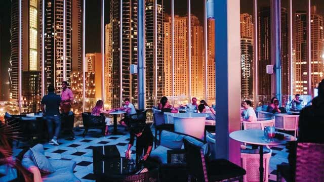 迪拜的屋顶酒吧Atelier M