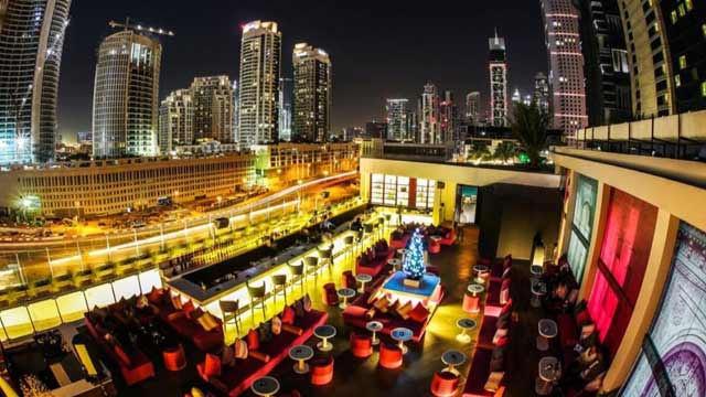 迪拜的屋顶酒吧Above Rooftop Lounge