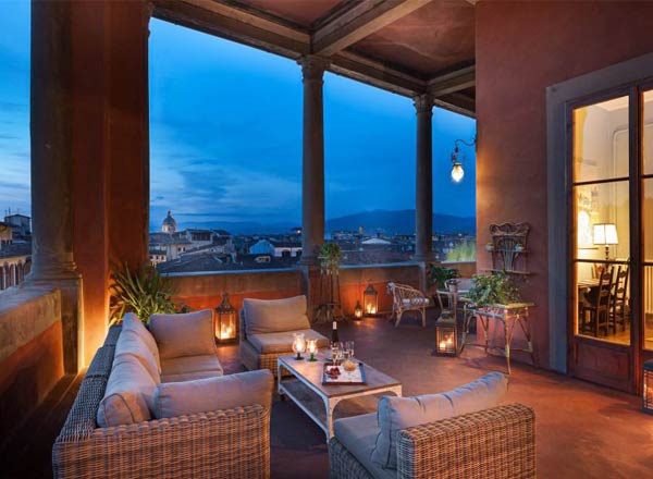 屋顶酒吧佛罗伦萨凉亭屋顶酒吧酒店Palazzo Guadagni