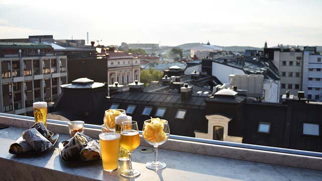 哥德堡的屋顶酒吧红宝石酒吧