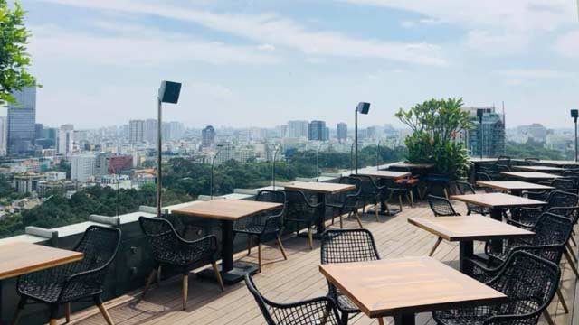 屋顶酒吧Shri餐厅和休息室在胡志明