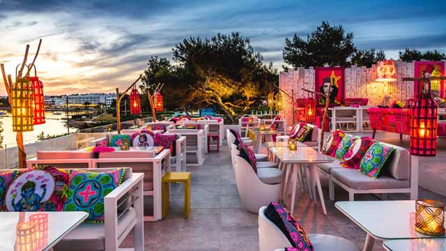 屋顶酒吧Sa Punta餐厅在伊比沙岛