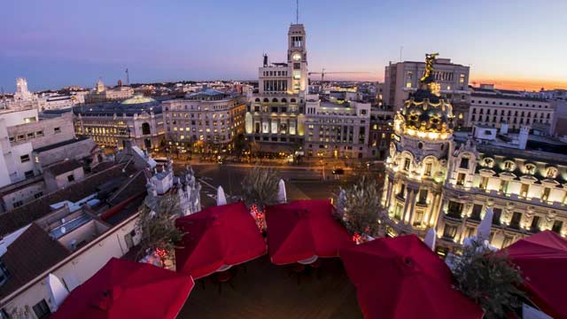 屋顶酒吧Terraza在马德里的首席马德里酒店