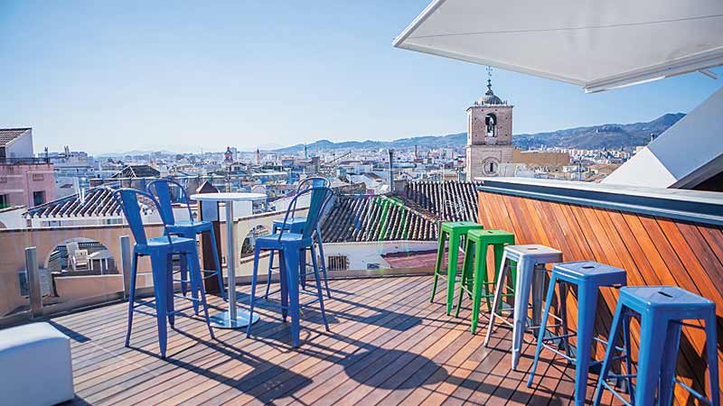 马拉加的屋顶酒吧Alcazaba Premium Hostel Málaga