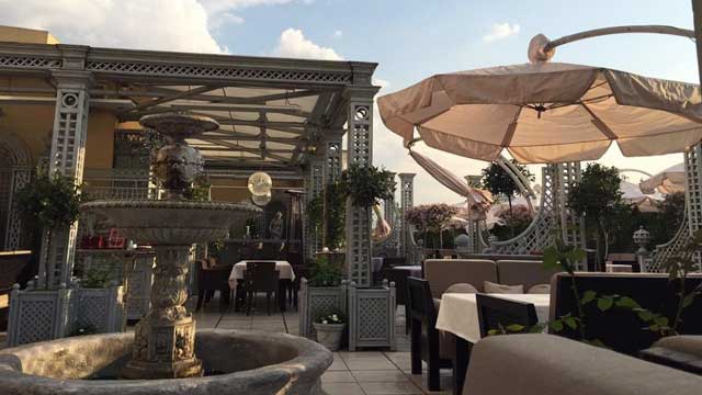 莫斯科的屋顶酒吧图兰朵餐厅