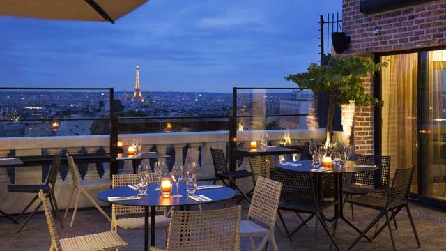 屋顶酒吧Terrass“餐厅和酒吧在巴黎