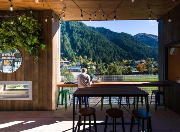 Rooftop bar Miss Lucy's in Queenstown