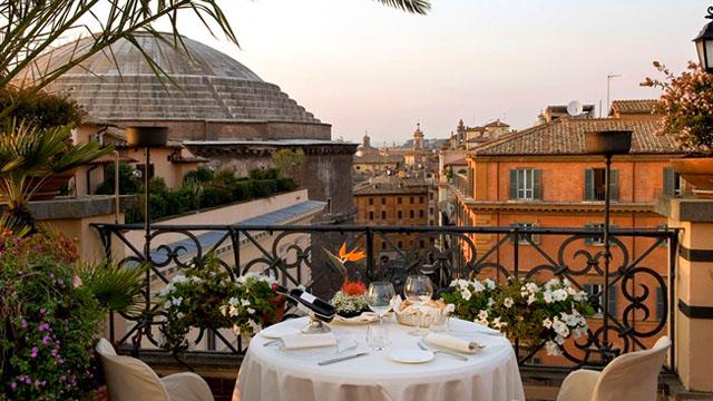 罗马的屋顶酒吧Minerva屋顶花园