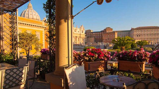 屋顶酒吧Residenza Paolo VI酒店在罗马