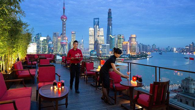 上海半岛酒店的屋顶酒吧，Sir Ellys Restaurant