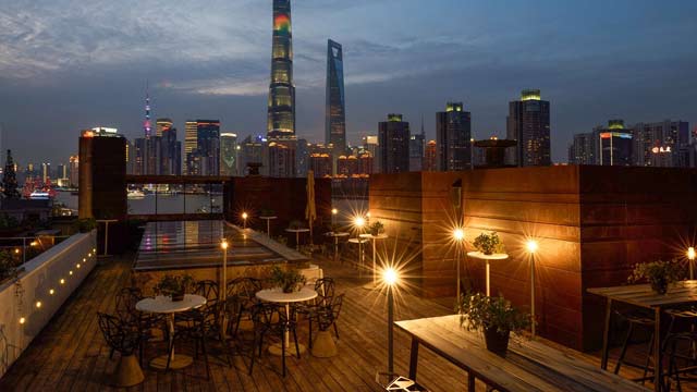 上海沃特豪斯酒店的屋顶酒吧