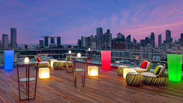 屋顶酒吧酒店Jen Jan Orchardgateway在新加坡