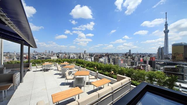东京的屋顶酒吧R餐厅和酒吧