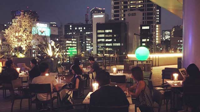 东京的屋顶酒吧游牧烧烤酒吧