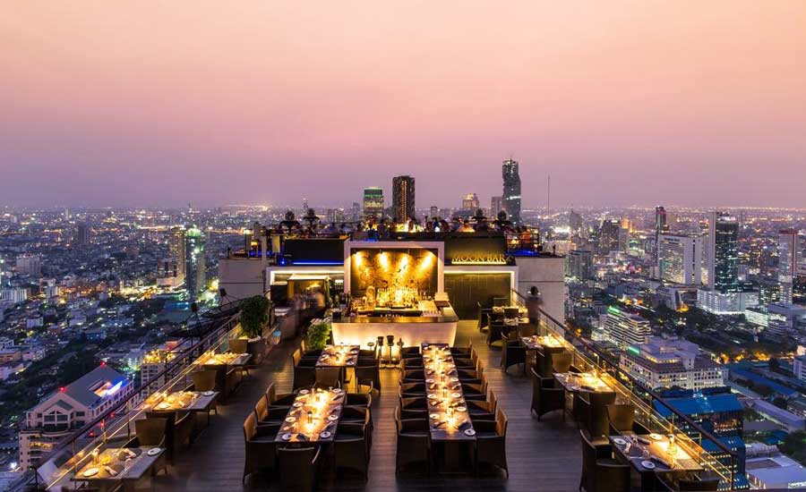 Romantic rooftop restaurant - Vertigo at Banyan Tree