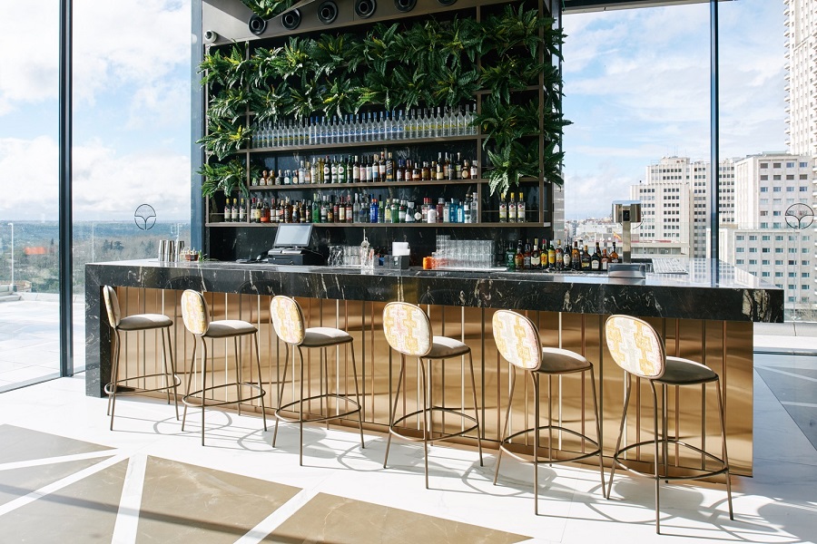 马德里的银杏餐厅和空中酒吧