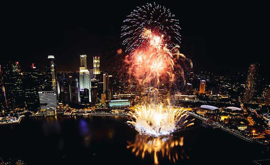 屋顶派对新年前夕2019  -  2020年-Cèlavi在Marina Bay Sands